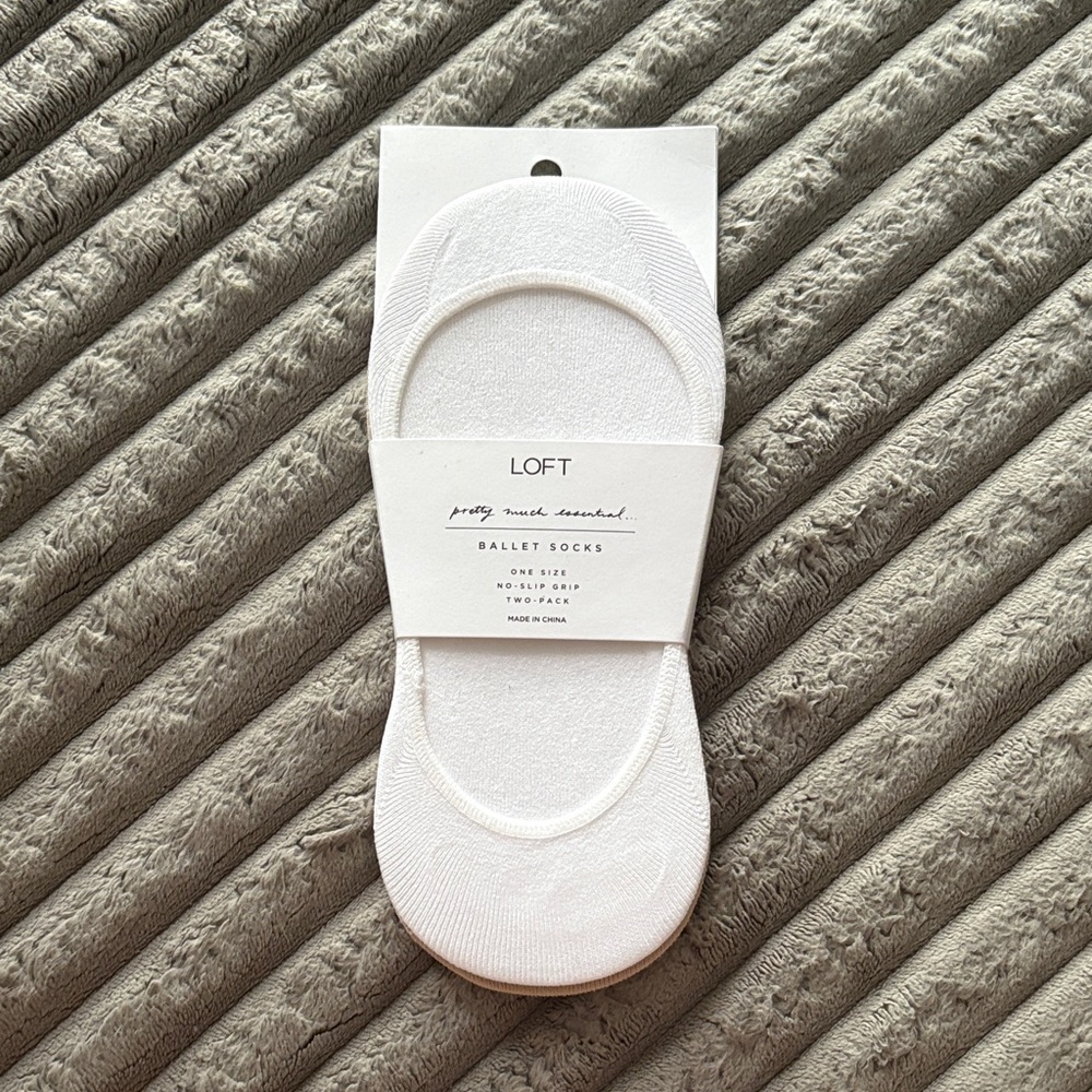 LOFT Classic White Ballet Socks